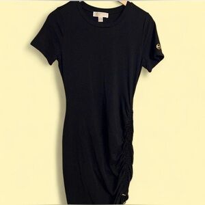 MICHAEL KORS Midi Dress With Side Adjustable Cord